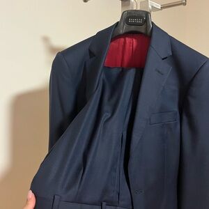 Men's Navy Suit by Hackett